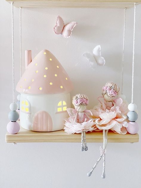 Fairytale Toddler Room, Fairy Nursery Decor, Baby Girl Fairy Nursery, Fairytale Baby Room, Toddler Fairy Room, Fairytale Nursery Girl, Fairy Playroom, Fairy Room Ideas Kids, Fairy Nursery Baby Girl