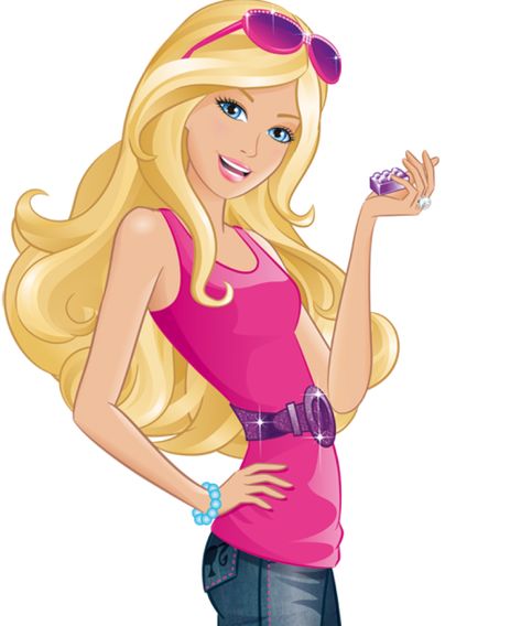 Barbie Cartoon, Cartoon Characters, Blonde, Sunglasses, Hair, Pink