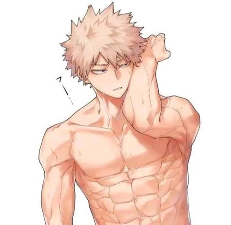 Bakugo Shirtless Anime, Anime Nosebleed, Whatsapp Theme, Bakugo Katsuki Fanart Cute, Persona Anime, Bakugou Manga, Urban Ninja, Katsuki Bakugou, Hottest Anime Characters