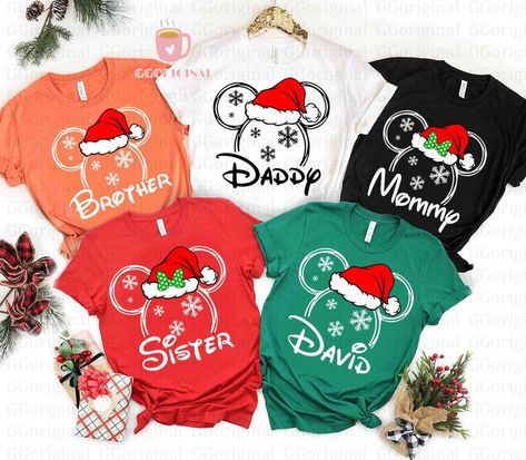 Disney World Christmas Shirts, Disney World Christmas Outfit, Disney Christmas Outfits, Disney Cruise Family, Disney World Family Shirts, Justin Smith, Family Disney Shirts Matching, Disney Christmas Shirts, Disney World Christmas