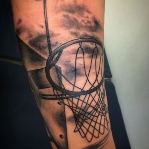 awesome Top 100 Basketball Tattoos - http://4develop.com.ua/top-100-basketball-tattoos/ Check more at http://4develop.com.ua/top-100-basketball-tattoos/ Basketball Goal Tattoo, Chigago Bulls, Tattoo Queen, Basketball Tattoos, Best Couple Tattoos, Stencil Outline, Basketball Memes, Cross Tattoos, Cool Piercings