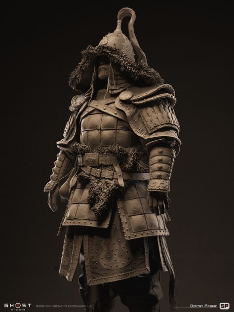 ArtStation - Mongol Warrior, Dmitry Parkin Ghost Of Tsushima Art, Mongol Warrior, Chinese Armor, Japanese Stuff, Sucker Punch, Japanese Warrior, Ghost Of Tsushima, Funny Animal Quotes, Samurai Art