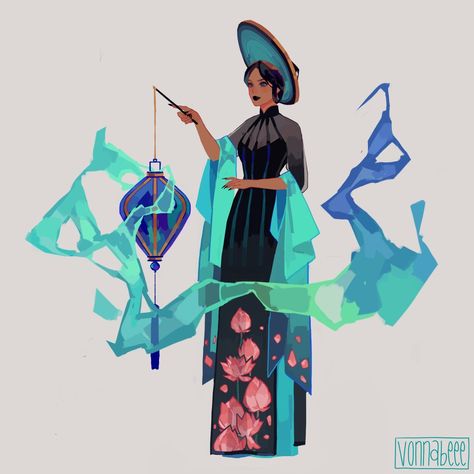 VONNABEEE on Twitter: "Some draws of traditional viet looks… " Vietnamese Clothing, Vietnam Art, Oui Oui, 영감을 주는 캐릭터, Character Design References, Illustration Character Design, Character Designs, Fantasy Clothing, 로고 디자인