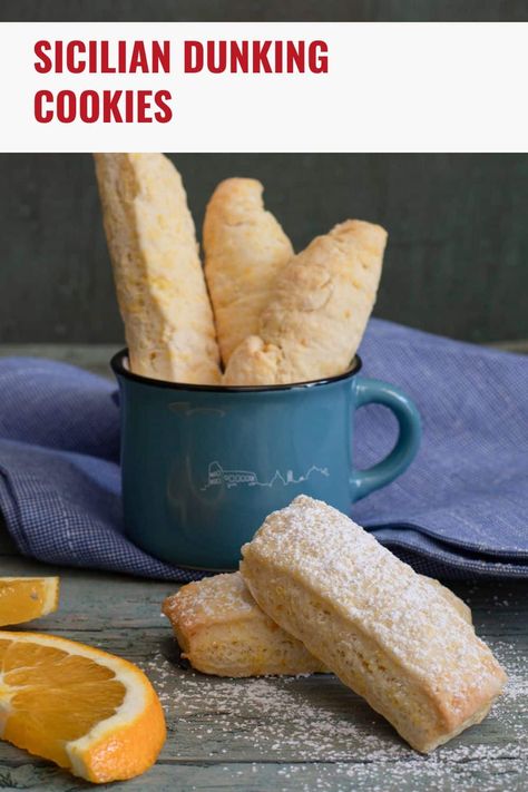 Italian Tea Cookies, Italian Breakfast Cookies, Coffee Snacks Ideas, Sicilian Cookies Recipes, Authentic Sicilian Recipes, Italian Cookies Authentic, Sicilian Recipes Authentic, Sicilian Desserts, Dunking Cookies