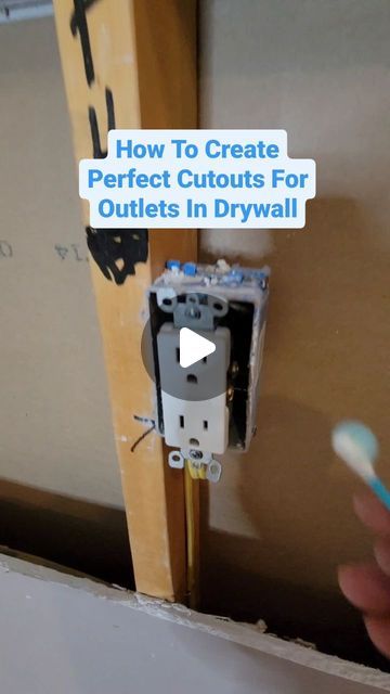 The Daily DIY on Instagram: "DIY hack to Create Perfect Cutouts For Outlets and Switches In Drywall using toothpaste! #thedailydiy #homehacks #homwimprovement" Drywall Hacks, Finding Studs In Wall, Diy Fails, Diy Hack, Instagram Diy, Wall Outlets, Electrical Outlets, Hacks Diy, Drywall