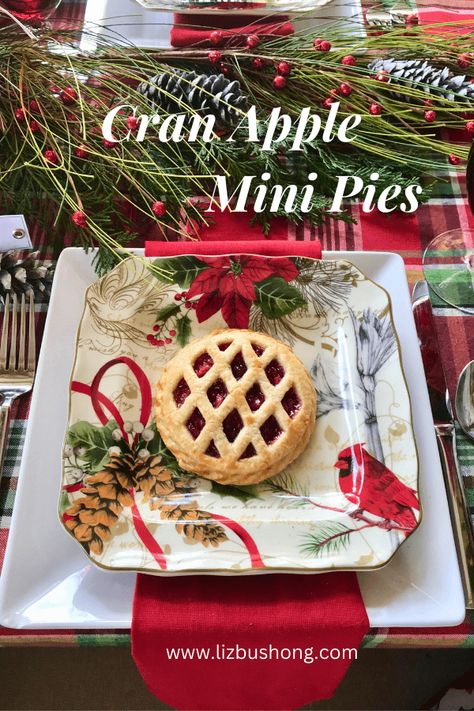 How to make mini cranapple pie/tarts lizbushong.com, using a 4.5" mold to create these cute mini pies will make your life and dessert easy to make. Filled with cranberries and apple filling with a buttery home made crust these little tarts are delish! Get recipe and mold at lizbushong.com Mini Pie Mold Recipes, Christmas Mini Pies, Cranapple Pie, Home Made Pie Crust, Christmas Pie Crust, Home Made Pie, Christmas Pie Recipes, Pie Mold, Buttery Pie Crust