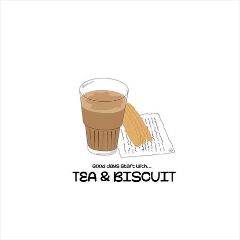 An illustration art doodle of Tea glass and biscuits🫖 Tea Doodle Art, Tea Biscuit, Tea Biscuits, Tea Lover, Doodle Art, Good Day, Illustration Design, Biscuits, Illustration Art