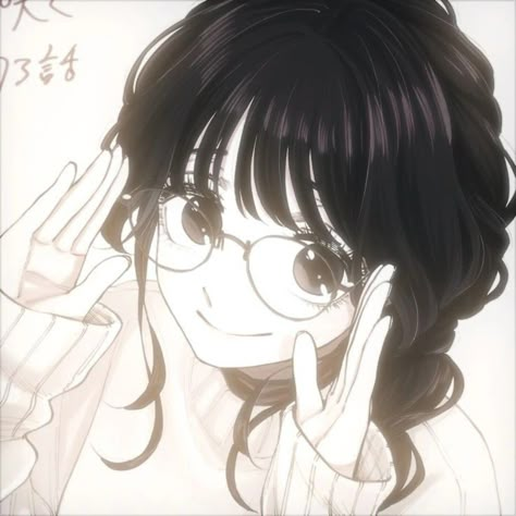 Cartoon Glasses, Iphone Wallpaper Cat, Girls Pfp, Girls With Black Hair, Pp Anime, Cartoon Girl Drawing, Cute Pfps, Romantic Manga, Cute Pfp