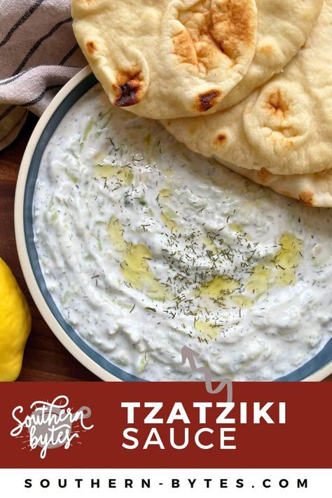 Tzatziki Sauce Recipe (Cucumber Sauce) Zaziki Sauce Greek Yogurt, Tziki Sauce Recipe Greek Yogurt Easy, Homemade Taziki Sauce, Taziki Sauce Recipe, Tzatziki Sauce Recipe Greek Yogurt, Make Tzatziki Sauce, Taziki Sauce, Greek Tzatziki Recipe, Recipe Cucumber