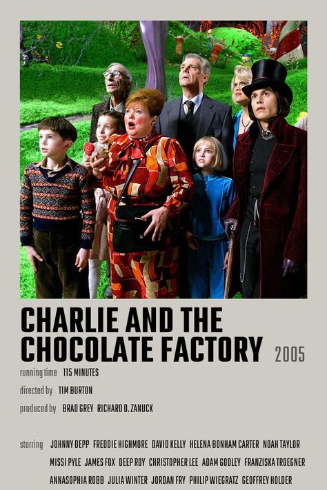 Wallpaper Film, Tv Posters, Film Polaroid, جوني ديب, Charlie And The Chocolate Factory, Movie Wall, Film Vintage, Iconic Movie Posters, Movie Card