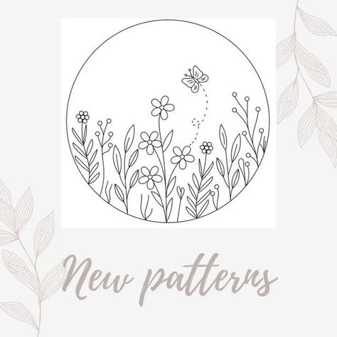 Candlewicking Embroidery, Embroidered Wall Art, Basic Hand Embroidery Stitches, Hand Embroidery Patterns Free, Simple Hand Embroidery Patterns, Diy Embroidery Designs, Embroidery Template, Hand Embroidery Patterns Flowers, Diy Embroidery Patterns