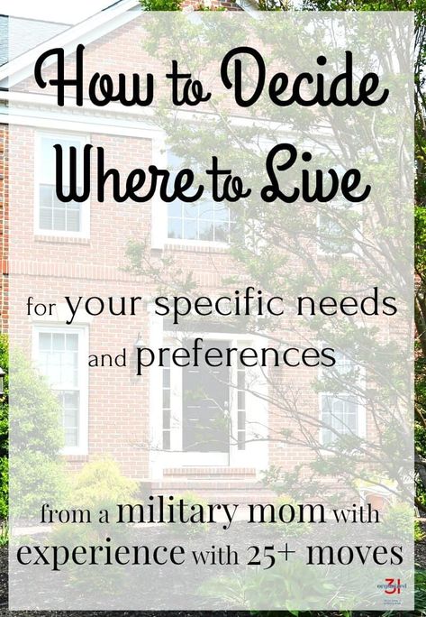 How to decide where to live to meet your unique needs and preferences. Free printable worksheets to determine where you should live when you are relocating to. Tips from my 25+ moves across the country and the world. Best Places To Move In Your 20s, Where To Move U.s. States, Moving Across Country Checklist, Where To Live In The Us, Where Should I Live, Moving Organization, Moving States, Diy Moving, Moving Across Country