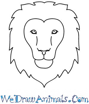 Lion Face Drawing Easy, How To Draw A Lion, Animal Face Drawing, Dua Pic, Lion Drawing Easy, Tiger Face Drawing, Lion Head Drawing, Draw Lion, Lion Drawing Simple