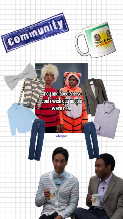 halloween costume 3/31 troy and abed #community #troyandabed #troyandabedinthemorning #halloween #halloweencostume Abed Community, Troy And Abed, Real People, Your Aesthetic, Connect With People, Creative Energy, Halloween Costume, Halloween Costumes, Energy