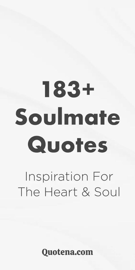 Discover 'The One' with 183 soulmate quotes that explore the magic and connection of true love. Click on the link to read more. Connection Quotes, The Beginning Of Everything, Soulmate Connection, First Love Story, Soulmate Love Quotes, Soulmate Quotes, Love Inspiration, Finding Your Soulmate, Quotes To Inspire