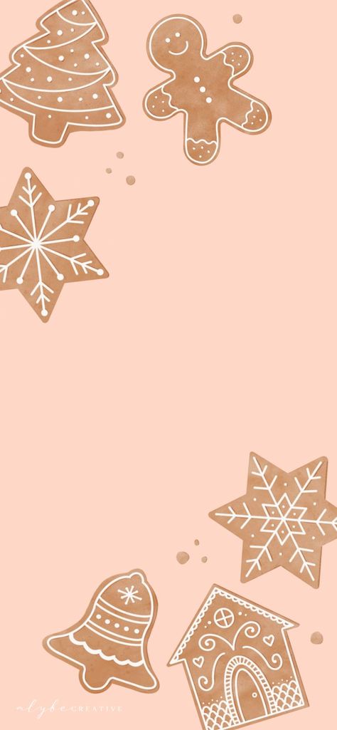 Cute gingerbread wallpaper for your smartphone! #gingerbread #illustration #iphonewallpaper #smartphonewallpaper #wallpaper #procreate Gingerbread Illustration, Gingerbread Wallpaper, Wallpaper Procreate, Xmas Wallpaper, Cute Christmas Wallpaper, Coffee Signs, Christmas Illustration, Cute Backgrounds, Christmas Background