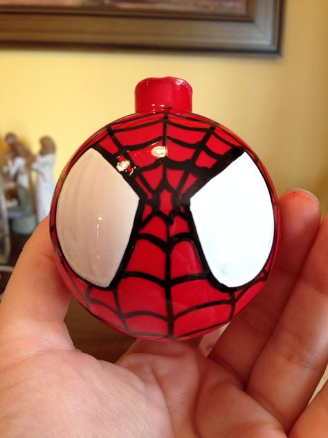 TwoCan Craft Spider-man ornament Spider Man Ornament Diy, Spider Man Ornament, Spiderman Ornament, Spiderman Ornament Diy, Marvel Ornaments Diy Christmas Trees, Superhero Ornaments Diy, Spider Man Christmas Ornament, Avengers Ornaments Diy, Marvel Christmas Ornaments