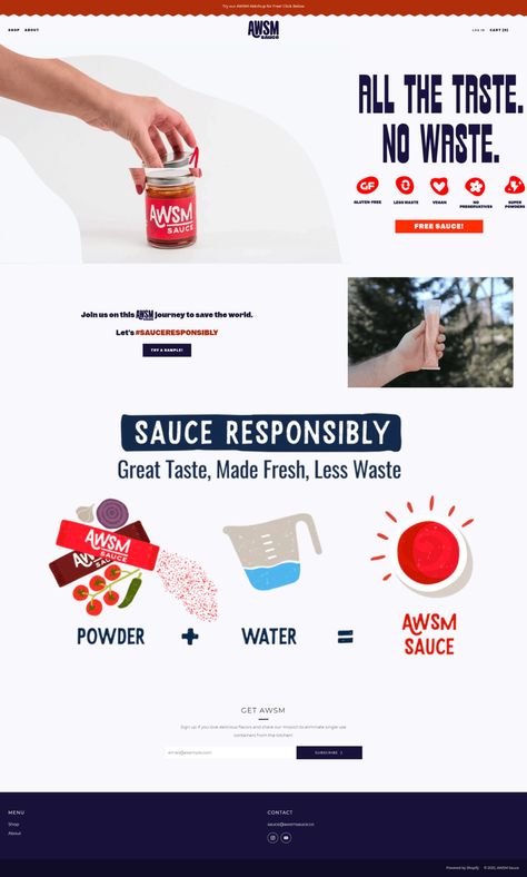 AWSM Sauce | eCommerce Website Design Gallery & Tech Inspiration Beauty Landing Page, Ecommerce Landing Page, Mobile App Landing Page, Landing Page Ui Design, Landing Zone, E Commerce Design, Shopify Ecommerce, Landing Page Examples, Tech Inspiration