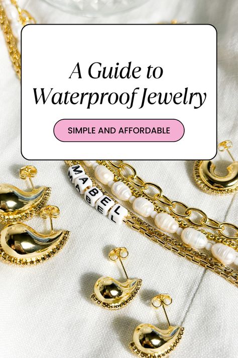 A guide to waterproof jewelry Love And Co, Seashell Necklace, Local Jewelry, Popular Brands, Waterproof Watch, Waterproof Jewelry, Household Chores, Online Retail, Resin Jewelry