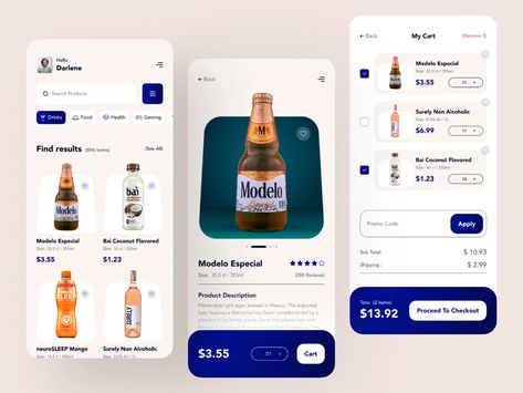 Product Landing Page Design, App Design Ideas, Beer App, Drink App, Product Landing Page, App Inspiration, Health Game, Ios App Design, Ui Ux App