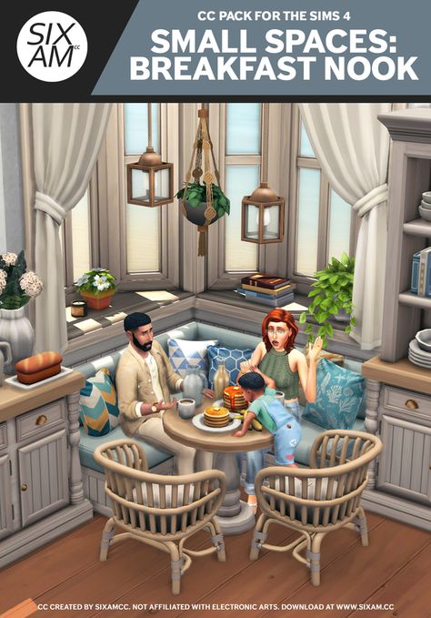 🚨NEW CC ALERT🚨 Small Spaces: Breakfast Nook (CC Pack for The Sims 4) | Patreon Lighting Mods Sims 4, Sims 4 Useful Mods, Sims 4 Maxis Build Cc, Sims 4 Cc Maxis Match Decorations, Sixam Cc Sims 4, Sims 4 Cc Lighting Mod, Sims Mods House, Sims 4 Dining Chair Cc, Sims 4 Buy Mode Cc Maxis Match