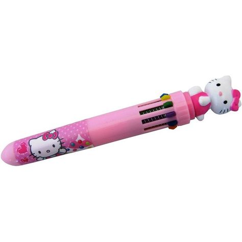 Hello Kitty Cupcake multi coloured pen ($5.91) ❤ liked on Polyvore featuring home, home decor, office accessories, fillers, items, stuff, hello kitty, other, hello kitty pen and colored pens Hello Kitty Pen, Multicolor Pen, Colorful Pens, Multi Color Pen, Hello Kitty Cupcakes, Color Pen, Colored Pens, Decor Office, Office Accessories