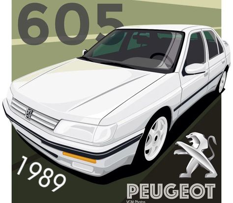 #Peugeot 605(1989) Citroën Cx, Peugeot 407, Pug, Peugeot, Lion, Bmw, Quick Saves, Art