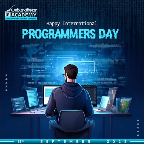 The amount of passion programmers have for coding is the reason they are able to create all that we can think of. Happy Programmers’ Day! #WebskittersAcademy #HappyProgrammersDay #CodeLife #CodeCreators Coding Quotes Programming, Programming Poster, Education Ads, Coding Quotes, Class Poster, Social Media Branding Design, Media Branding, General Ideas, Content Design