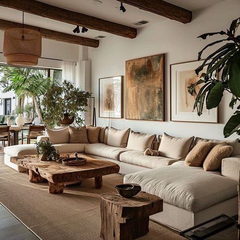 Concrete Flooring Ideas, Green And Beige Living Room, Elements Of Interior Design, American Interior Design, Fancy Living Rooms, Beige Living Room, Mediterranean Living Room, Italian Living Room, Organic Living Room