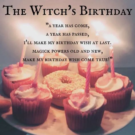 Witchcraft Birthday Ritual, Spells For Birthday, Witch’s Birthday, Birthday Rituals Wicca, Birthday Spells And Rituals, Pagan Birthday Rituals, Pagan Birthday Party, Spells To Do On Your Birthday, Witchy Birthday Party Ideas