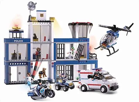 Kids Police Car, Kids Presents, Kids Police, Lego City Police, Police Party, Set Building, K9 Dogs, Police Truck, Building Toys For Kids