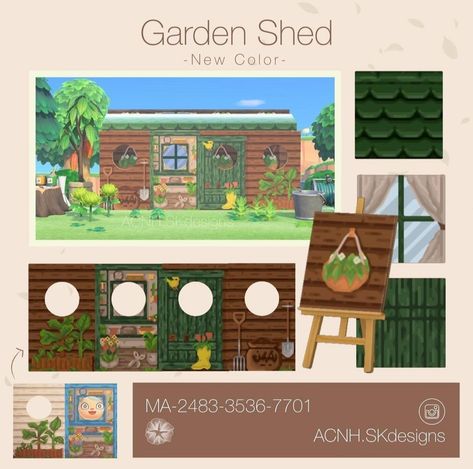 Acnh Garden, Standee Design, Motif Acnl, Brown I, Animal Crossing Wild World, Qr Codes Animal Crossing, Animal Crossing Villagers, Island 2, New Animal Crossing