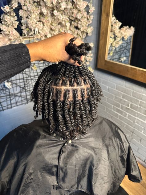 Starter Locs Two Strand Twist Men, Two Strand On Locs, Starter Locs Men Two Strand, Starter Two Strand Locs, Two Strand Starter Locs Men, Starter Locs 4b Hair, Black Man Twists, Two Strand Twist Starter Locs For Men, Thick Two Strand Twist