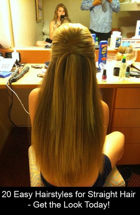 Prom Hairstyles Straight Hair, Hairstyles Straight Hair, Prom Hair Updo, Hairstyles Straight, Formal Hair, Simple Prom Hair, Long Hair Tutorial, Half Updo, Prom Hairstyles