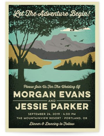 Adventure Wedding Theme, Mountain View Wedding, Mountain View Weddings, Brown Wedding Invitations, Forest Wedding Invitations, Beach Wedding Decorations Reception, Outdoorsy Couple, Grand Wedding, Lake Tahoe Wedding