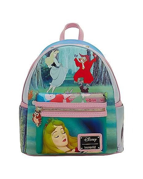 Loungefly Sleeping Beauty Scene Mini Backpack - Spencer's Dream Sequence, Sleeping Beauty Princess, Woodland Owl, Disney Bags, Loungefly Bag, Disney Sleeping Beauty, Disney Bag, Flora Fauna, Loungefly Disney