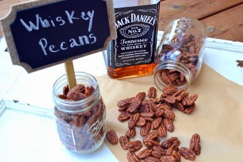 Whiskey Praline Pecans - Cookin' Cowgirl 60th Birthday Ideas For Husband, Jack Daniels Recipes, Birthday Ideas For Men, Praline Pecans, Pecan Pralines, Pecan Recipes, Birthday Dinner, Jack Daniels, Sweets Treats