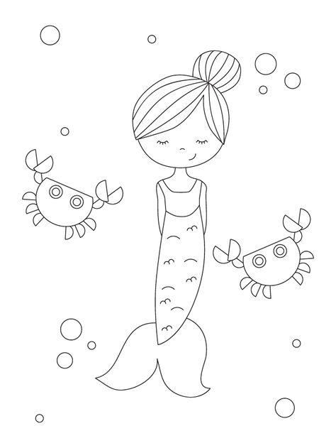 Easy To Draw Mermaid, Cute Mermaid Drawing Easy, Draw Mermaid Easy, Mermaid Drawings Easy, Draw A Mermaid Easy, How To Draw A Mermaid, Cute Mermaid Coloring Pages, Easy Mermaid Drawing, Mermaid Doodle