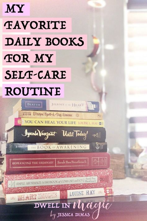 My favorite daily books that are quick, short reads and are perfect for a self-care routine #sacredselfcare #selfcaretips #selfcareblogger #mindsetbooks #selfcarebooks Self Improvement Books, Meditation Books, How To Believe, Tbr Pile, Books To Read For Women, Improvement Books, Read List, Self Development Books, A Course In Miracles