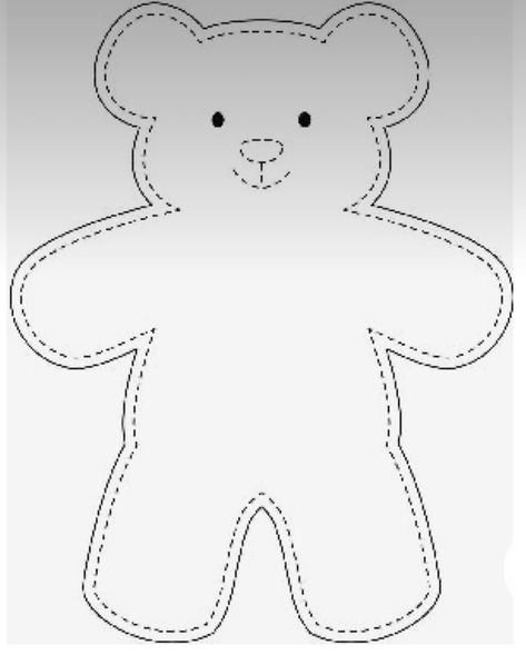 Easy Stuffed Animals To Sew Free Pattern, Teddy Bear Pattern Free Printable, Baby Harem Pants Pattern, Stuffed Animal Sewing Patterns, Teddy Bear Template, Sewing Paterns, Bear Template, Teddy Bear Patterns Free, Bear Patterns Free