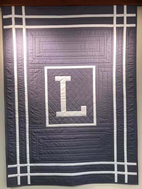 Modern Quilt Patterns Free, Monogram Quilt, Free Pattern Download, Instagram Add, Applique Monogram, Modern Quilt Patterns, Chalk Markers, Pattern Modern, Hand Applique