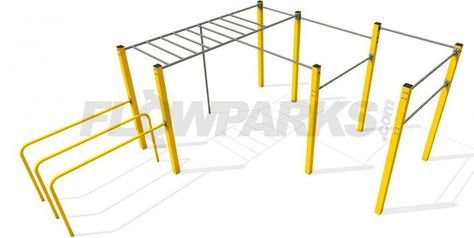 Calisthenics Setup, Boot Camp Exercises, Calisthenics Equipment, Calisthenics Gym, City Environment, Urban Ideas, Ninja Warrior Course, Gym Design Interior, Park Workout