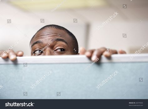 Businessman peeking over cubicle wall Peeking Over Wall Reference, Peeking Reference, Peeking Pose Reference, Peeking Around Corner, Cubicle Wall, Comedy Movie, Comedy Movies, Cubicle, 3d Objects