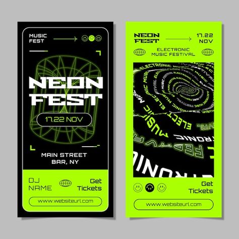 Email Graphic Design, Tech Design Graphic, Tech Graphic Design, Neon Graphic Design, Anti Design, Neon Poster, Vertical Banner, Name Card Design, 타이포그래피 포스터 디자인