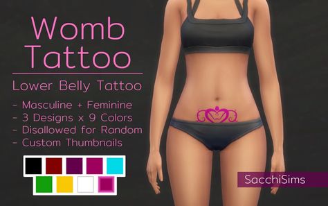 https://sacchisims.tumblr.com/post/188962021738/womb-tattoo-lower-fronttorso-slot-base-game/amp Lower Belly Tattoo, Womb Tattoo, Lower Belly Tattoos, Belly Tattoos, Belly Tattoo, Sims 4 Mm Cc, Sims 4 Expansions, Masculine Feminine, Sims 4 Mm