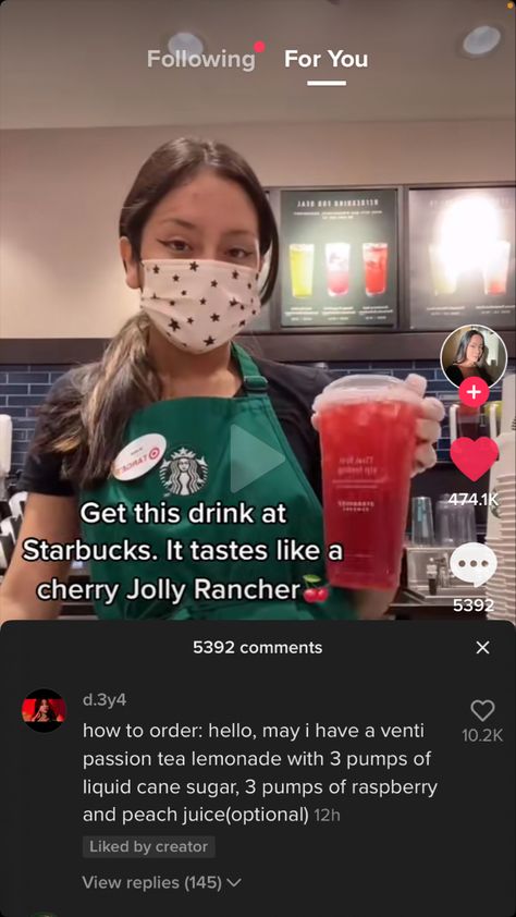 Jolly Rancher Drink Starbucks, Cherry Starbucks Drinks, Speciality Coffee Recipes, Starbucks Secret Menu Recipes, Cold Starbucks Drinks, Starbucks Orders, Star Bucks, Starbucks Drinks Diy, Secret Starbucks Recipes