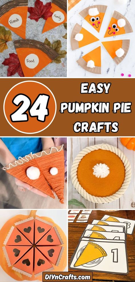 24 Pumpkin Pie Crafts Pumpkin Pie Toddler Crafts, Thankful Pie Craft, Pumpkin Pie Preschool Craft, Thanksgiving Pie Craft, Pumpkin Pie Craft For Kids, Pumpkin Pie Craft Toddler, Pie Crafts For Preschool, Pumpkin Pie Craft For Preschool, Pumpkin Pie Crafts