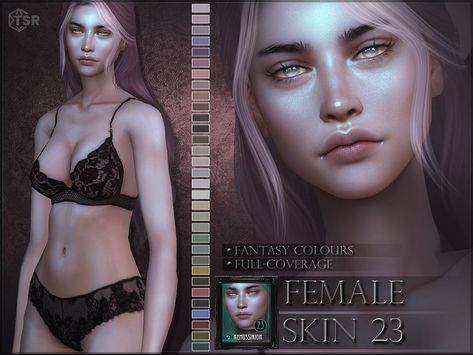 The Sims Resource - Female skin 23 - Fantasy colours Sims 4 Soft Skin, Sims 4 Cc Makeup Set, Sims 3 Cc Skin, Sims 4 Cc Alpha Skin, Sims 4 Female Skin, Sims 4 Skin Overlays, Alien Woman, Female Sims, Ts4 Mods