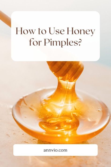 How to Use Honey for Pimples? Honey For Pimples, Honey For Acne, How To Clear Pimples, Neem Powder, Honey Beauty, Pimples Remedies, Face Care Tips, Beauty App, Honey Face