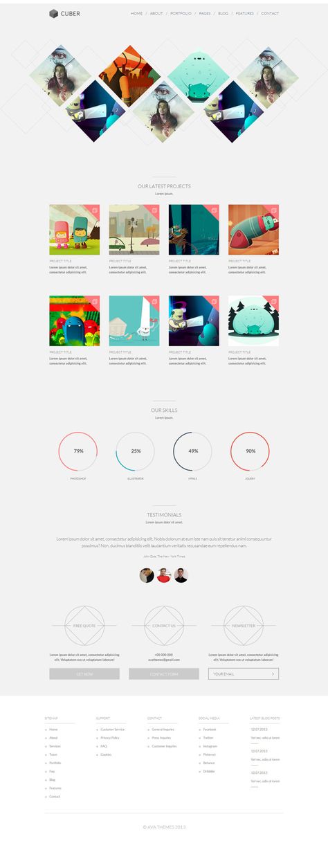 Cuber - Minimal WordPress Theme by WordPress Awards , via Behance Feminine Website Design, Cv Inspiration, Wall Displays, Theme Wordpress, Modern Web Design, Corporate Website, Web Ui Design, Geometric Forms, Wp Themes